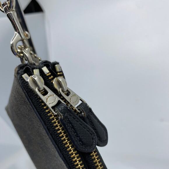 COACH Dark Brown Leather Wristlet - Picture 4 of 9